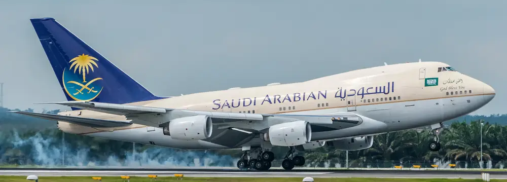 Saudi Arabian Flight From Lahore to Jeddah
